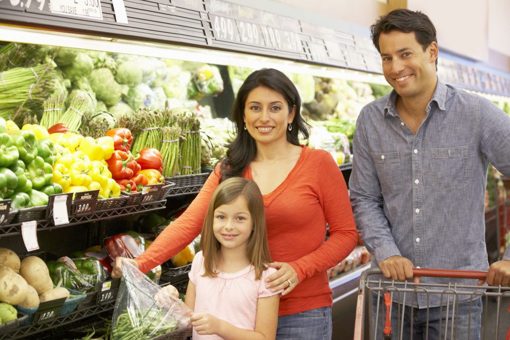 33604034 - family shopping in supermarket